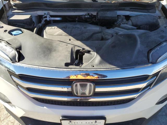 5FNYF6H00HB041234 - 2017 HONDA PILOT ELITE WHITE photo 11