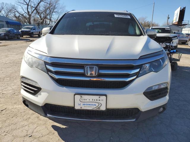 5FNYF6H00HB041234 - 2017 HONDA PILOT ELITE WHITE photo 5