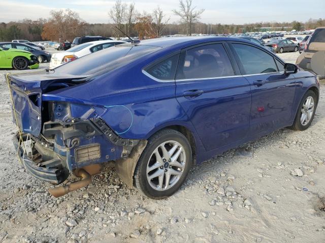 3FA6P0HR2DR378650 - 2013 FORD FUSION SE BLUE photo 3