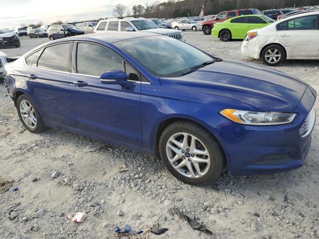 3FA6P0HR2DR378650 - 2013 FORD FUSION SE BLUE photo 4