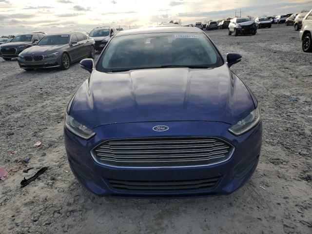 3FA6P0HR2DR378650 - 2013 FORD FUSION SE BLUE photo 5