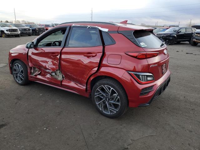 KM8K3CA35NU908465 - 2022 HYUNDAI KONA N LINE RED photo 2