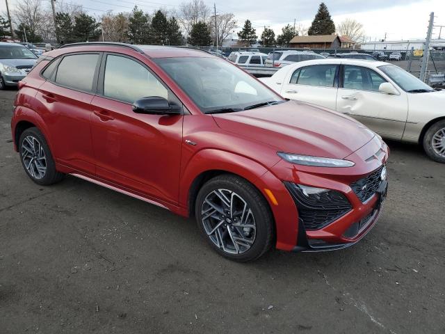 KM8K3CA35NU908465 - 2022 HYUNDAI KONA N LINE RED photo 4