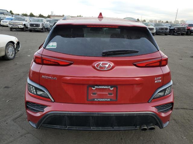 KM8K3CA35NU908465 - 2022 HYUNDAI KONA N LINE RED photo 6