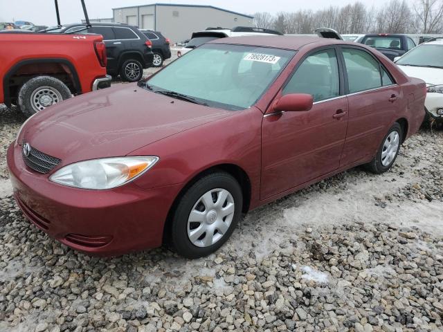 4T1BE32K82U099152 - 2002 TOYOTA CAMRY LE MAROON photo 1