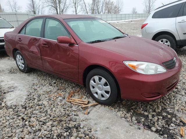 4T1BE32K82U099152 - 2002 TOYOTA CAMRY LE MAROON photo 4