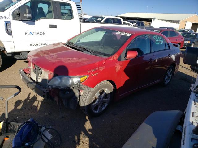 2T1BU4EE5CC825356 - 2012 TOYOTA COROLLA BASE RED photo 1