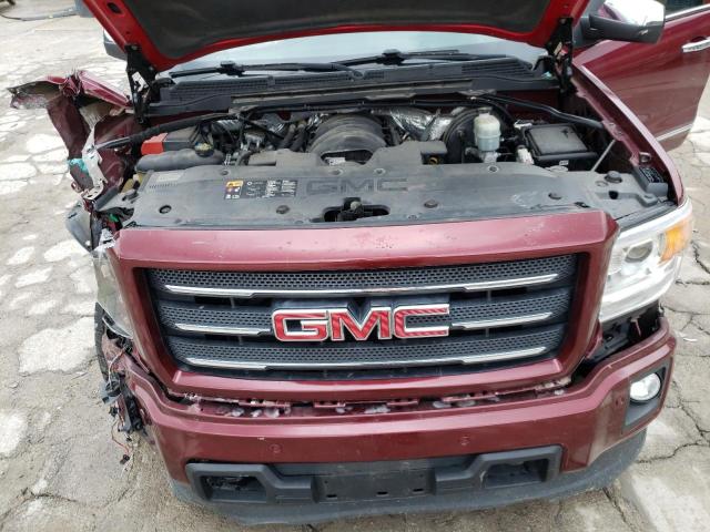 3GTU2VEC4FG366141 - 2015 GMC SIERRA K1500 SLT MAROON photo 11