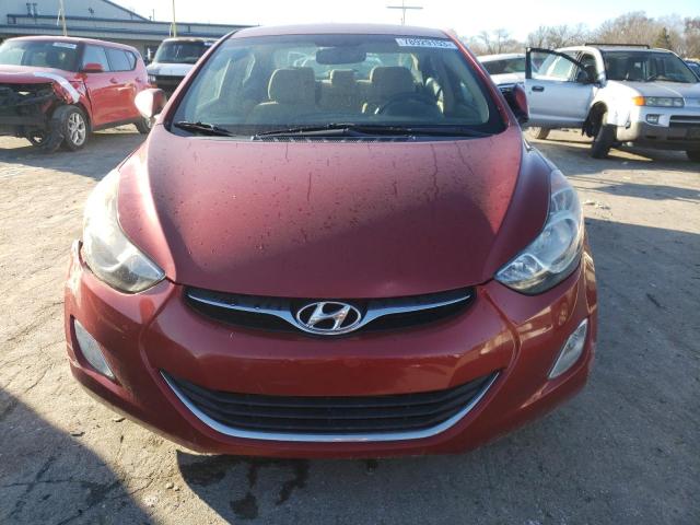 KMHDH4AE4CU423152 - 2012 HYUNDAI ELANTRA GLS MAROON photo 5