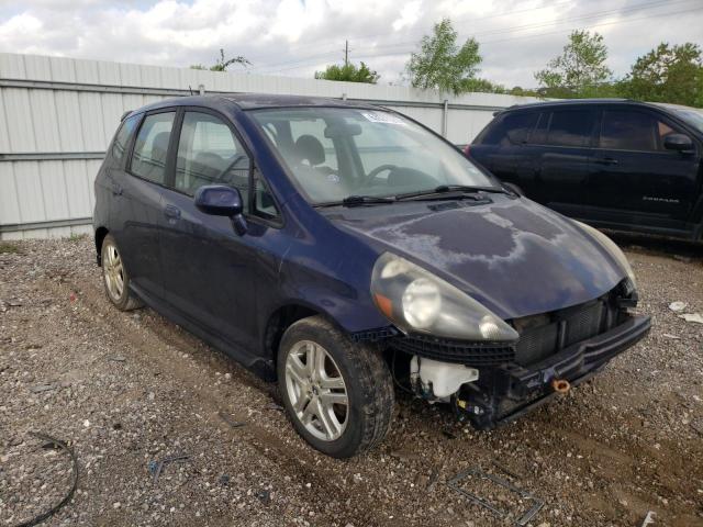 JHMGD38608S043278 - 2008 HONDA FIT SPORT BLUE photo 4