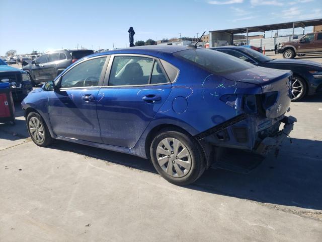 3KPA24ABXKE201825 - 2019 KIA RIO S BLUE photo 2