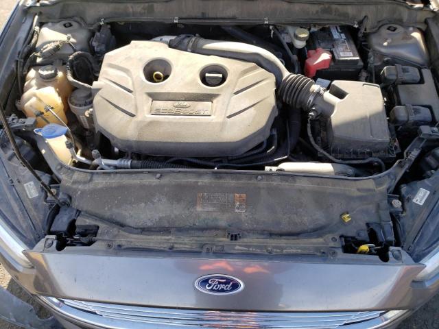 3FA6P0H90ER172888 - 2014 FORD FUSION SE GRAY photo 11