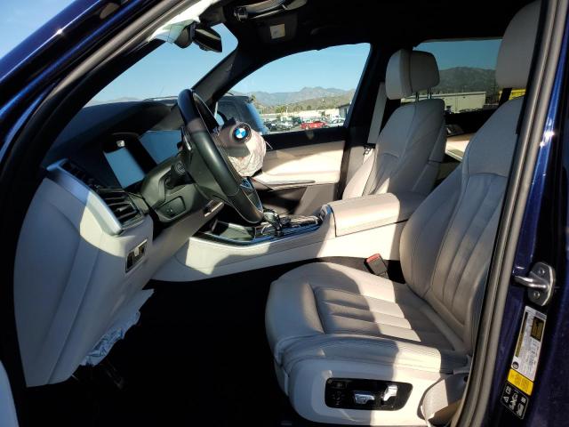 5UXCR6C52KLL62859 - 2019 BMW X5 XDRIVE40I BLUE photo 7