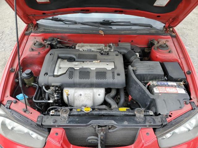 KMHDN55D62U069956 - 2002 HYUNDAI ELANTRA GLS RED photo 11