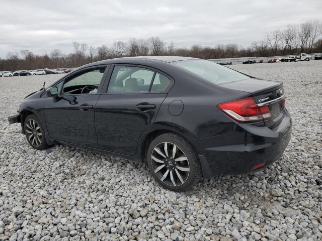 19XFB2F96FE018766 - 2015 HONDA CIVIC EXL შავი ფოტო 2