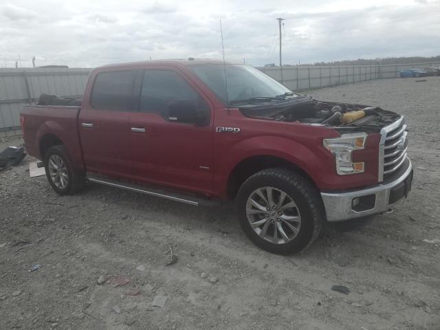 1FTEW1EG1GFD48235 - 2016 FORD F150 SUPERCREW RED photo 4