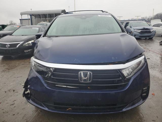 5FNRL6H90NB025946 - 2022 HONDA ODYSSEY ELITE BLUE photo 5