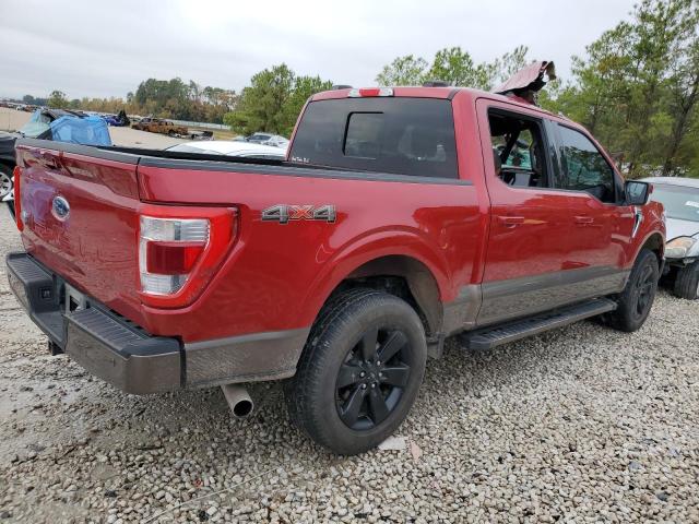 1FTFW1E51MFA69267 - 2021 FORD F150 SUPERCREW RED photo 3