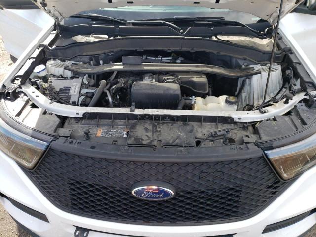 1FM5K8AB5MGA86803 - 2021 FORD EXPLORER POLICE INTERCEPTOR Սպիտակ լուսանկար 12