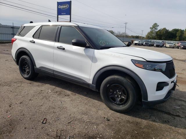 1FM5K8AB5MGA86803 - 2021 FORD EXPLORER POLICE INTERCEPTOR WHITE photo 4