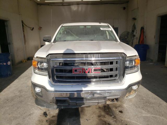 3GTU2VEC5EG122092 - 2014 GMC SIERRA K1500 SLT WHITE photo 5