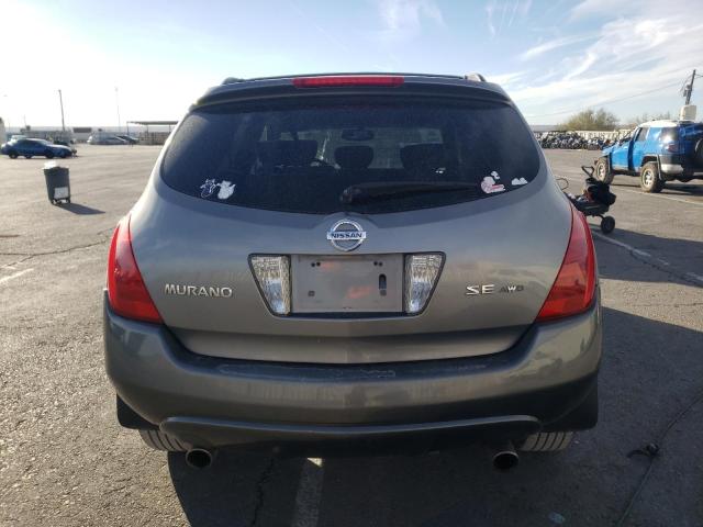 JN8AZ08W95W430718 - 2005 NISSAN MURANO SL GRAY photo 6