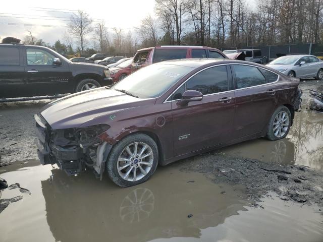 3FA6P0PU8HR173748 - 2017 FORD FUSION SE PHEV MAROON photo 1