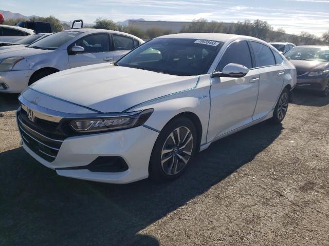 1HGCV3F15MA001288 - 2021 HONDA ACCORD HYBRID WHITE photo 1