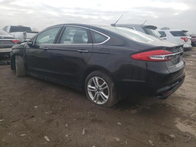 3FA6P0HD3JR211052 - 2018 FORD FUSION SE BLACK photo 2