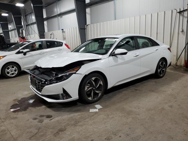 5NPLN4AG8MH027845 - 2021 HYUNDAI ELANTRA SEL WHITE photo 1