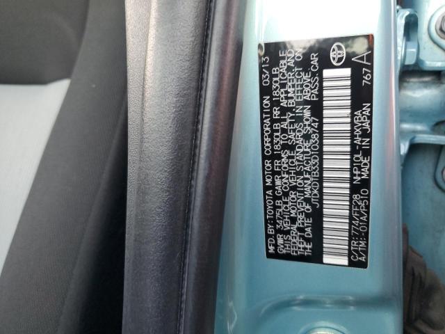 JTDKDTB33D1038747 - 2013 TOYOTA PRIUS C 蓝色 照片 12