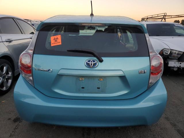 JTDKDTB33D1038747 - 2013 TOYOTA PRIUS C BLUE photo 6