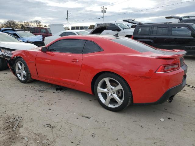 2G1FF1E30F9302283 - 2015 CHEVROLET CAMARO LT RED photo 2