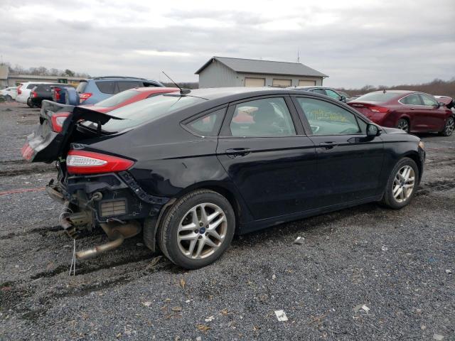 3FA6P0H75GR346312 - 2016 FORD FUSION SE BLACK photo 3