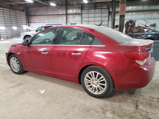 1G1PK5S92B7300417 - 2011 CHEVROLET CRUZE ECO RED photo 2