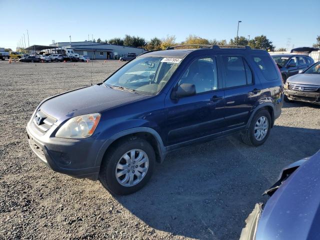 JHLRD78875C065306 - 2005 HONDA CR-V EX BLUE photo 1