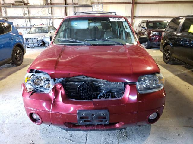 1FMCU93177KA91983 - 2007 FORD ESCAPE XLT RED photo 5