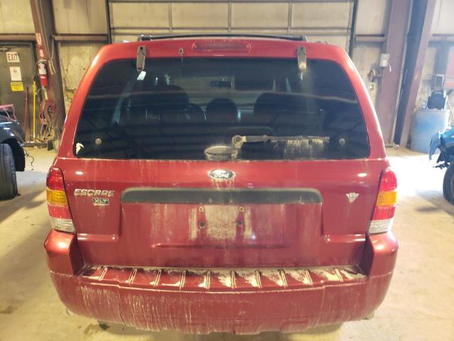 1FMCU93177KA91983 - 2007 FORD ESCAPE XLT RED photo 6