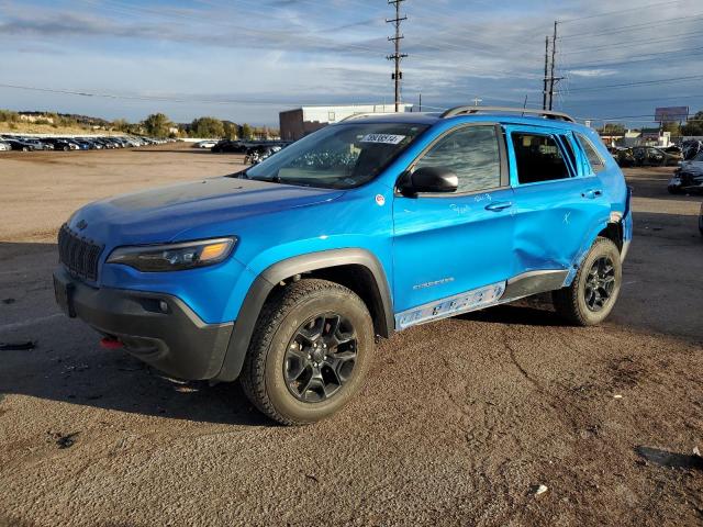 1C4PJMBX3MD233642 - 2021 JEEP CHEROKEE TRAILHAWK BLUE photo 1