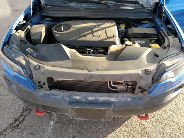 1C4PJMBX3MD233642 - 2021 JEEP CHEROKEE TRAILHAWK BLUE photo 12