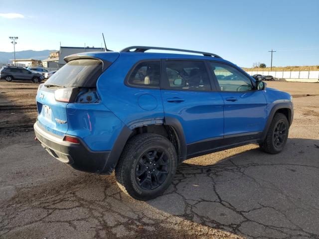 1C4PJMBX3MD233642 - 2021 JEEP CHEROKEE TRAILHAWK BLUE photo 3