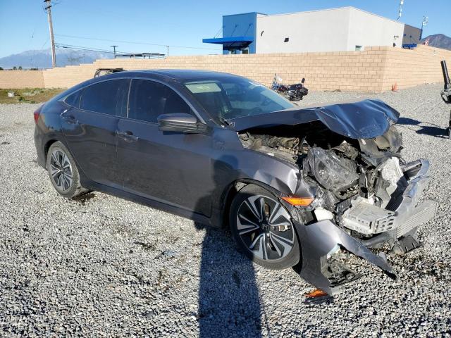 JHMFC1F72JX039384 - 2018 HONDA CIVIC EXL ნაცრისფერი ფოტო 4