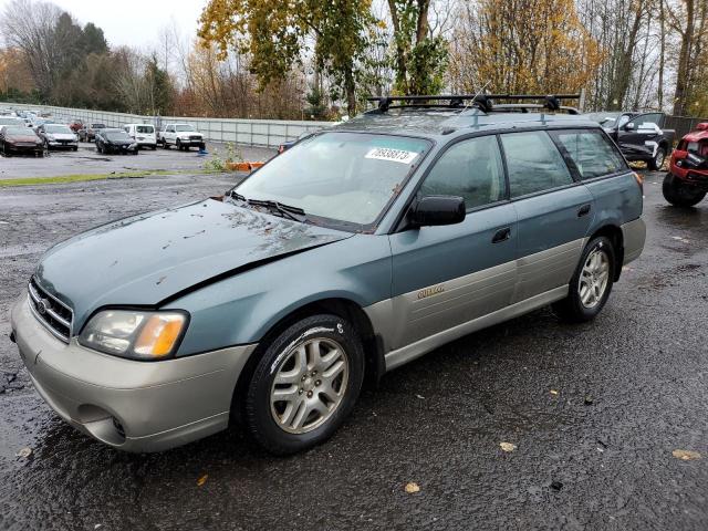 4S3BH665317614248 - 2001 SUBARU LEGACY OUTBACK GREEN photo 1