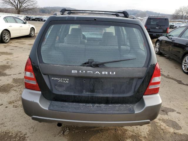 JF1SG65624H721597 - 2004 SUBARU FORESTER 2.5XS Чорний фото 6