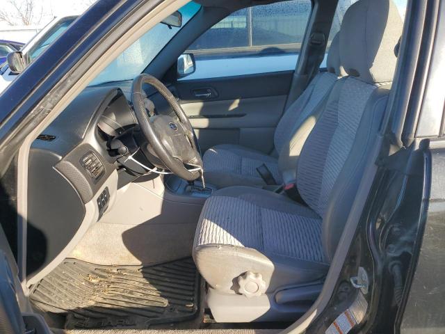 JF1SG65624H721597 - 2004 SUBARU FORESTER 2.5XS Чорний фото 7