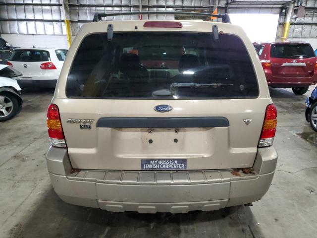 1FMCU03197KA05052 - 2007 FORD ESCAPE XLT TAN photo 6