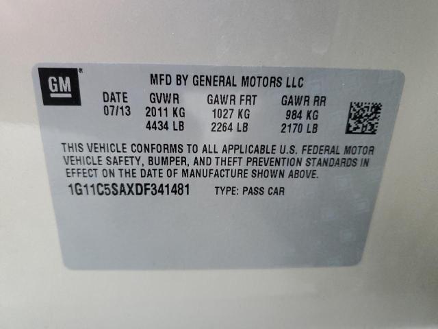 1G11C5SAXDF341481 - 2013 CHEVROLET MALIBU 1LT 棕色 照片 12