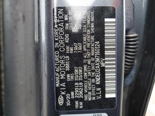 KNDEU2AA1M7160124 - 2021 KIA SELTOS S SILVER photo 13