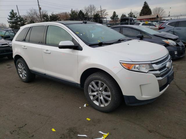 2FMDK4JC0CBA25216 - 2012 FORD EDGE SEL WHITE photo 4