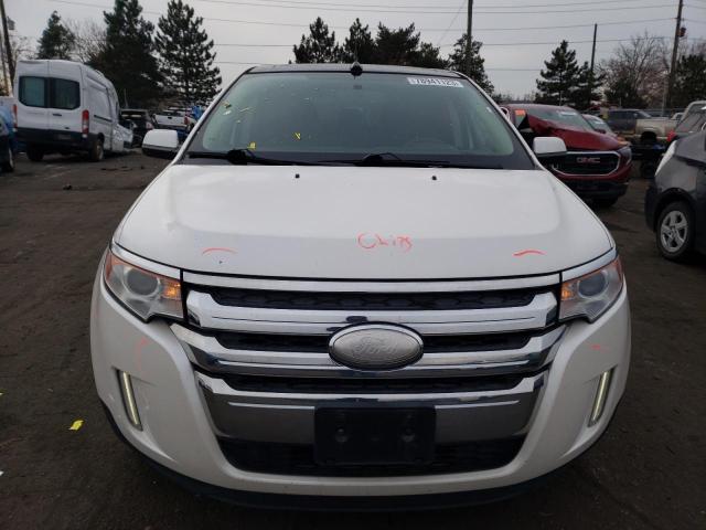 2FMDK4JC0CBA25216 - 2012 FORD EDGE SEL WHITE photo 5